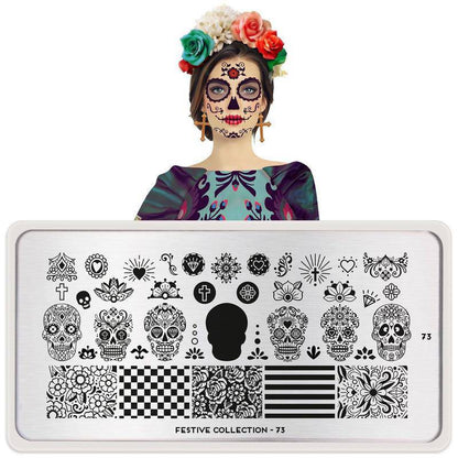 Festive 73 ✦ Nail Stamping Plate - MoYou London