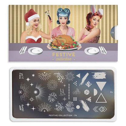 Festive 74 ✦ Nail Stamping Plate - MoYou London