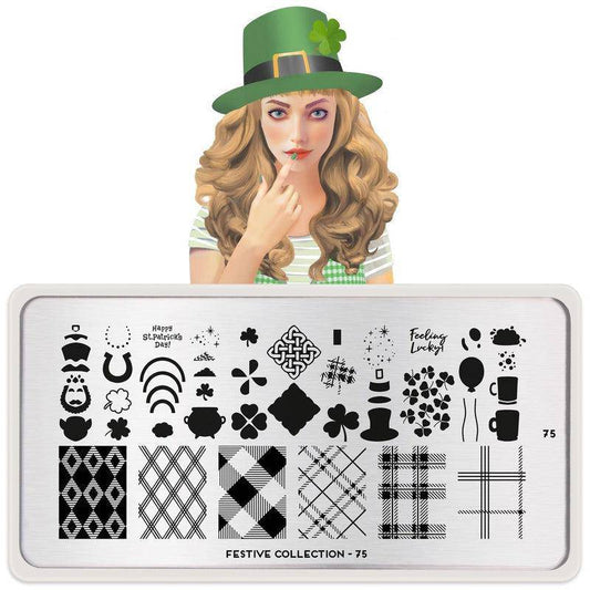 Festive 75 ✦ Nail Stamping Plate - MoYou London