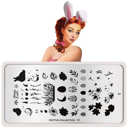 Festive 77 ✦ Nail Stamping Plate - MoYou London