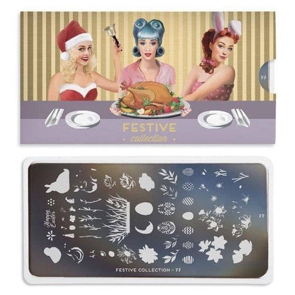 Festive 77 ✦ Nail Stamping Plate - MoYou London