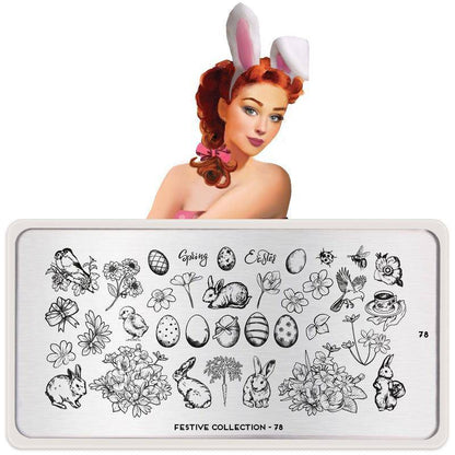Festive 78 ✦ Nail Stamping Plate - MoYou London