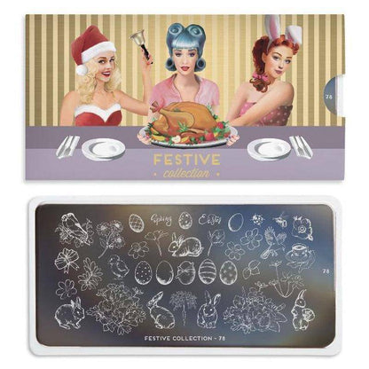 Festive 78 ✦ Nail Stamping Plate - MoYou London