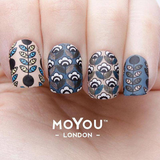 Flower Power 01 ✦ Nail Stamping Plate - MoYou London