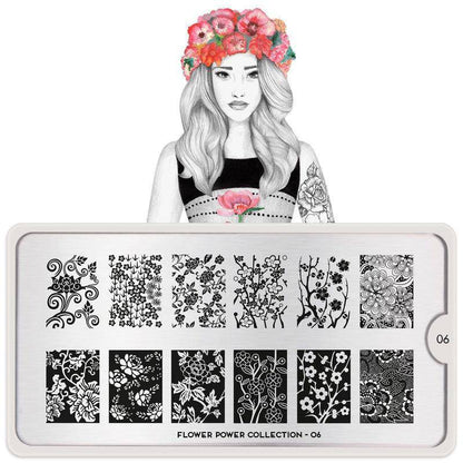 Flower Power 06 ✦ Nail Stamping Plate - MoYou London