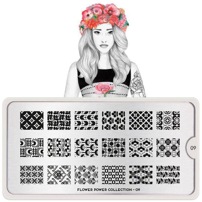 Flower Power 09 ✦ Nail Stamping Plate - MoYou London