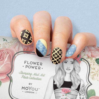 Flower Power 09 ✦ Nail Stamping Plate - MoYou London