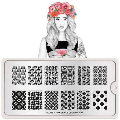 Flower Power 10 ✦ Nail Stamping Plate - MoYou London