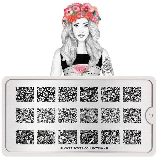 Flower Power 11 ✦ Nail Stamping Plate - MoYou London