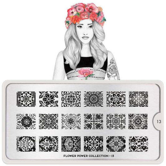 Flower Power 13 ✦ Nail Stamping Plate - MoYou London