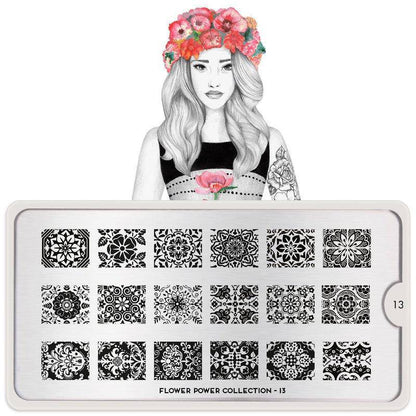Flower Power 13 ✦ Nail Stamping Plate - MoYou London