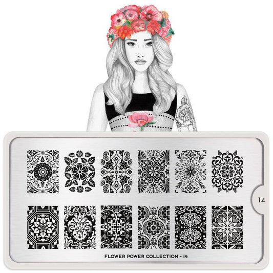 Flower Power 14 ✦ Nail Stamping Plate - MoYou London