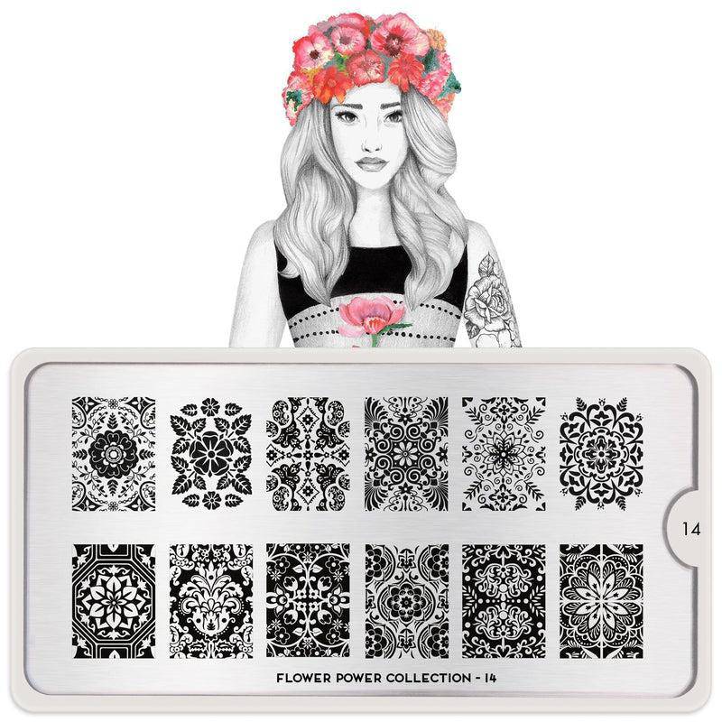 Flower Power 14 ✦ Nail Stamping Plate - MoYou London