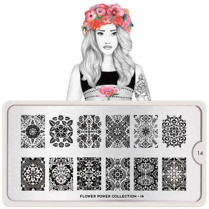 Flower Power 14 ✦ Nail Stamping Plate - MoYou London