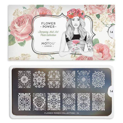 Flower Power 14 ✦ Nail Stamping Plate - MoYou London