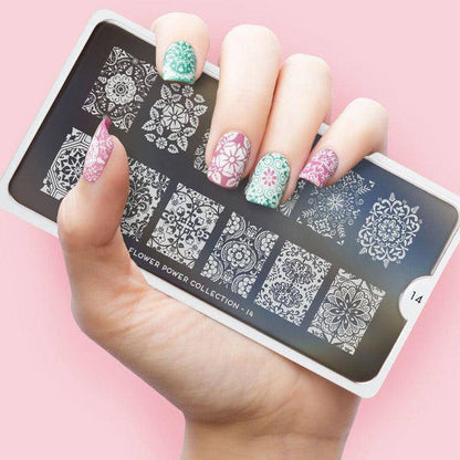 Flower Power 14 ✦ Nail Stamping Plate - MoYou London