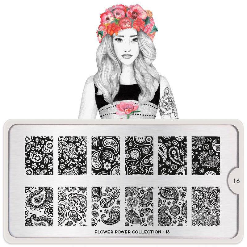 Flower Power 16 ✦ Nail Stamping Plate - MoYou London