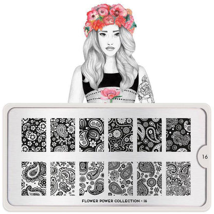 Flower Power 16 ✦ Nail Stamping Plate - MoYou London