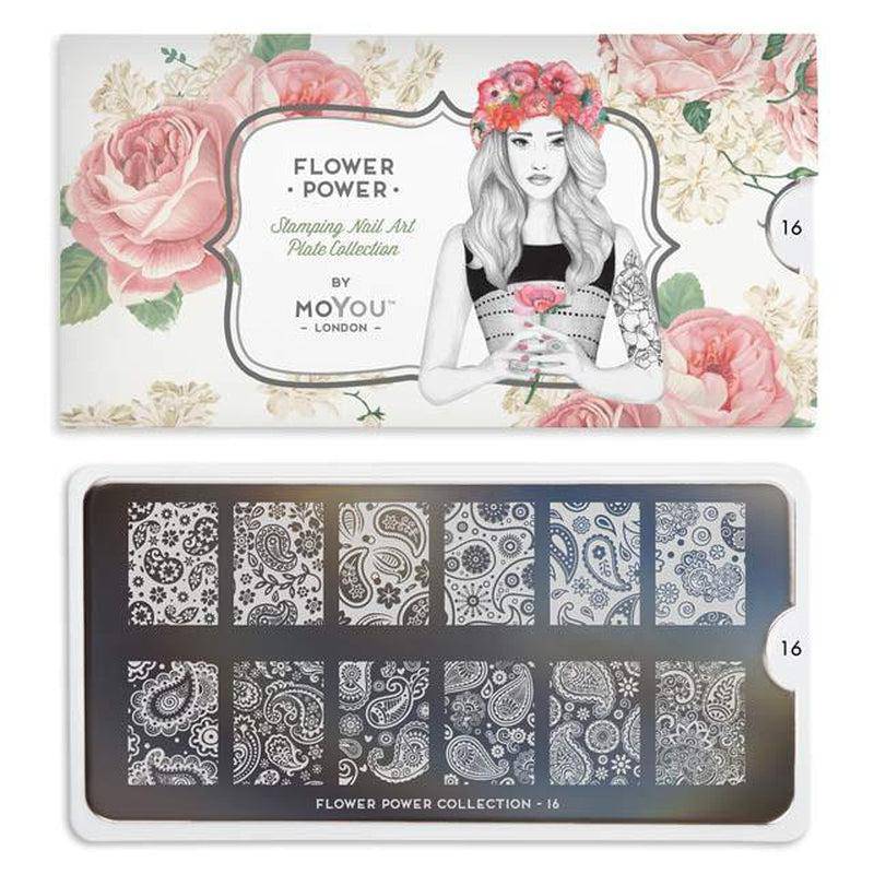 Flower Power 16 ✦ Nail Stamping Plate - MoYou London