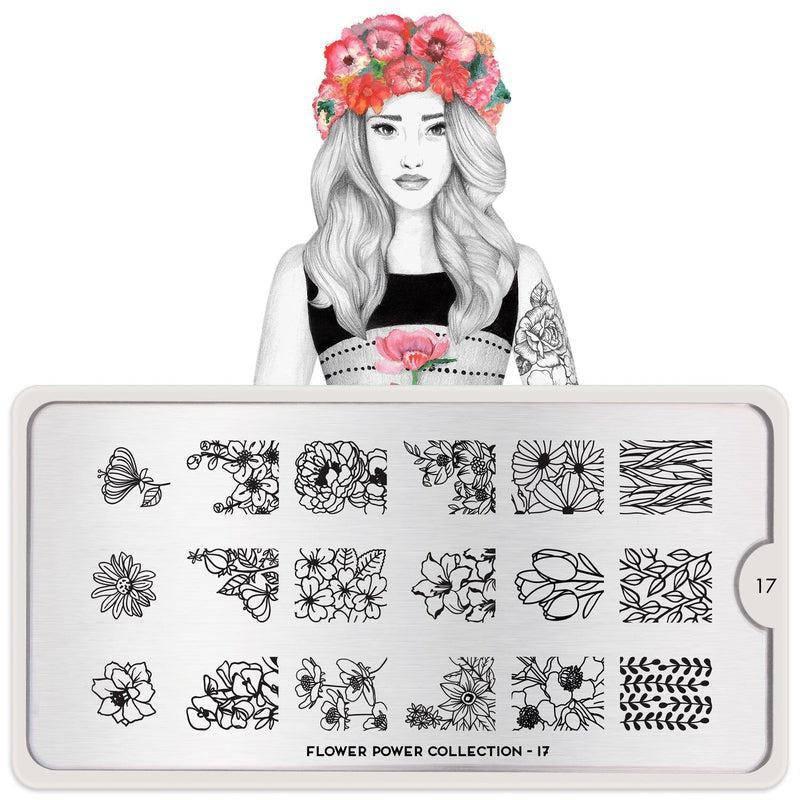 Flower Power 17 ✦ Nail Stamping Plate - MoYou London