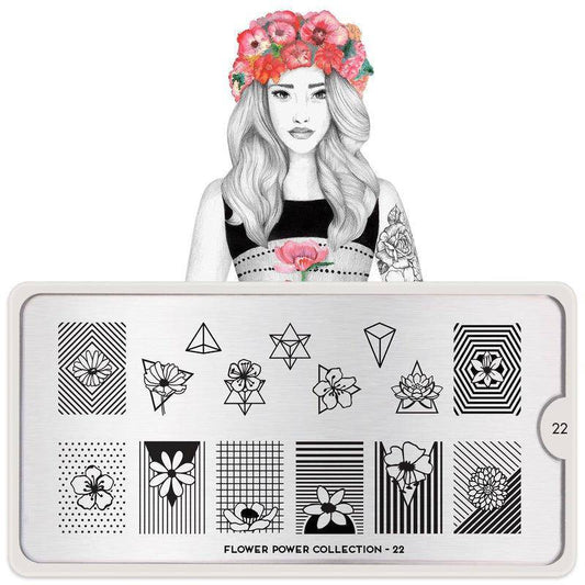 Flower Power 22 ✦ Nail Stamping Plate - MoYou London