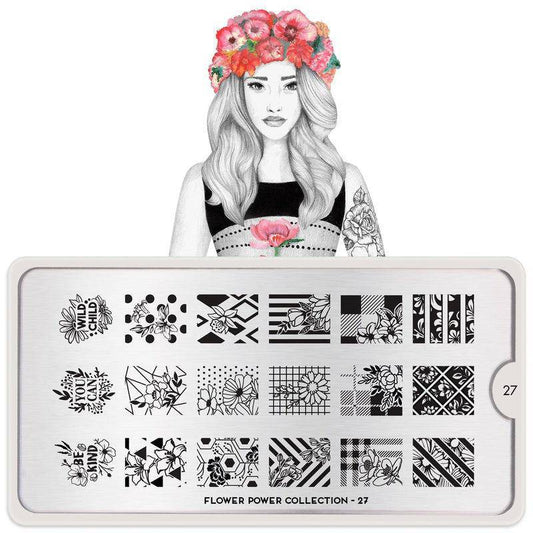 Flower Power 27 ✦ Nail Stamping Plate - MoYou London