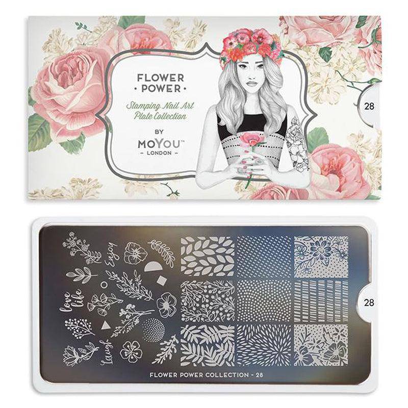 Flower Power 28 ✦ Nail Stamping Plate - MoYou London