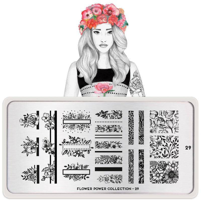 Flower Power 29 ✦ Nail Stamping Plate - MoYou London