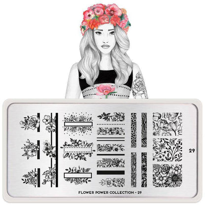 Flower Power 29 ✦ Nail Stamping Plate - MoYou London