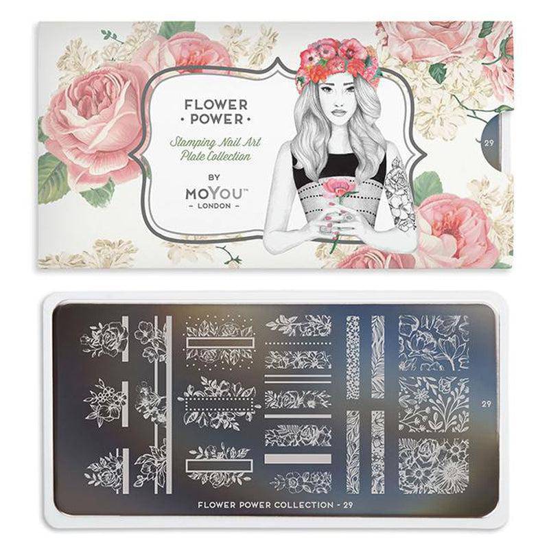 Flower Power 29 ✦ Nail Stamping Plate - MoYou London