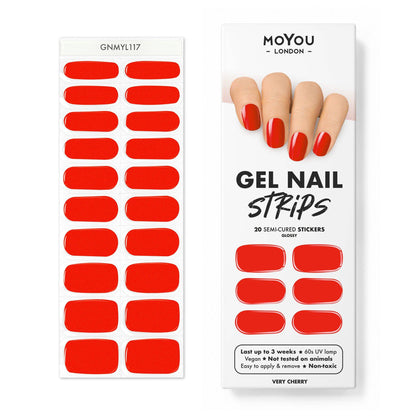 Gel Nail Strip ★ Very Cherry - MoYou London