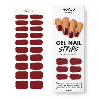 Gel Nail Strip ★ Rusty Red - MoYou London