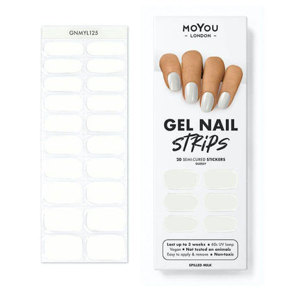 Gel Nail Strip ★ Spilled Milk - MoYou London