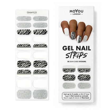 Gel Nail Strip ★ Zebra Glam - MoYou London
