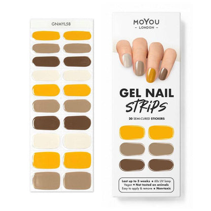 Gel Nail Strip ★ Toffee mix - MoYou London