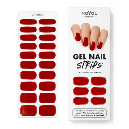 Gel Nail Strip ★ Queen Of Hearts - MoYou London