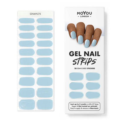Gel Nail Strip ★ Baby Blue - MoYou London