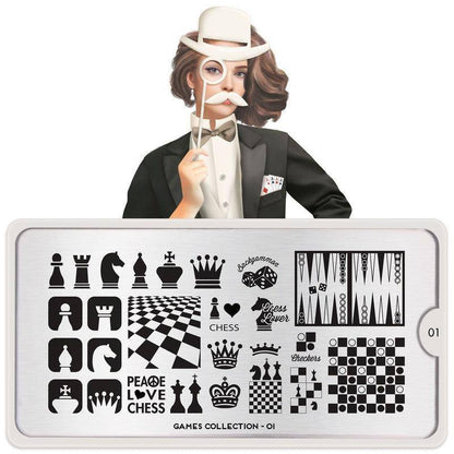 Games 01 ✦ Nail Stamping Plate - MoYou London