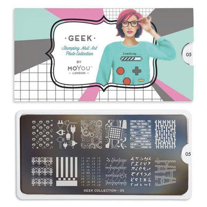 Geek 05 ✦ Nail Stamping Plate - MoYou London