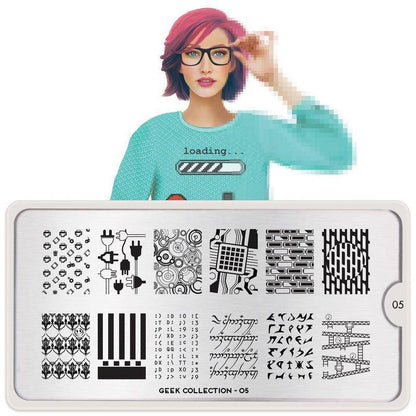 Geek 05 ✦ Nail Stamping Plate - MoYou London