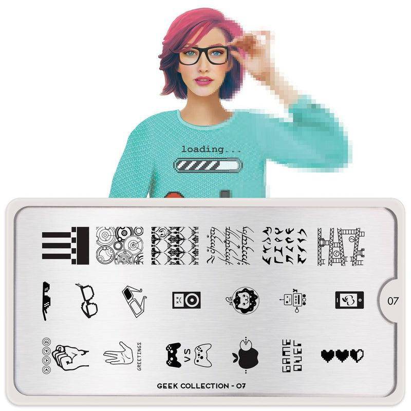 Geek 07 ✦ Nail Stamping Plate - MoYou London