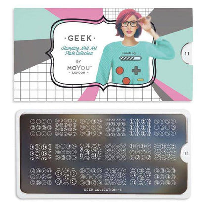 Geek 11 ✦ Nail Stamping Plate - MoYou London
