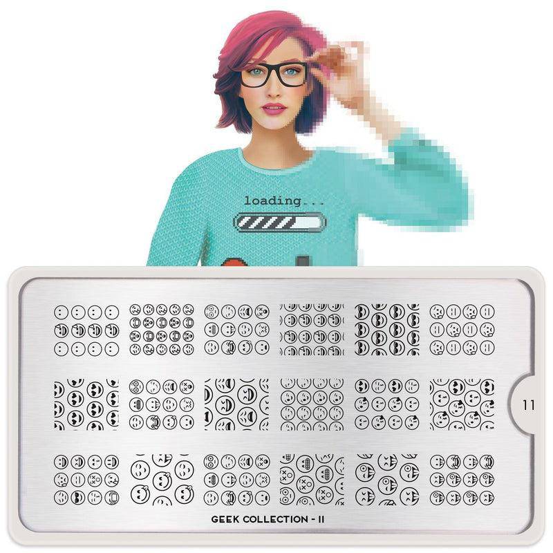 Geek 11 ✦ Nail Stamping Plate - MoYou London