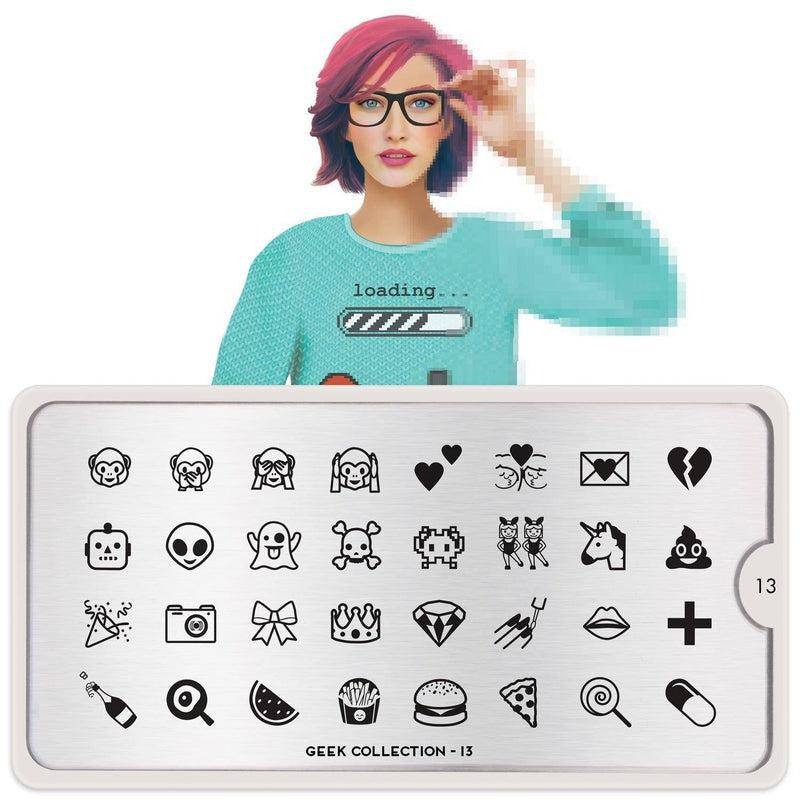 Geek 13 ✦ Nail Stamping Plate - MoYou London