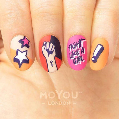 Girl Power 01 ✦ Nail Stamping Plate - MoYou London