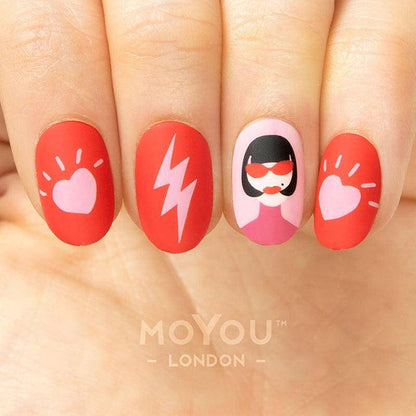 Girl Power 01 ✦ Nail Stamping Plate - MoYou London