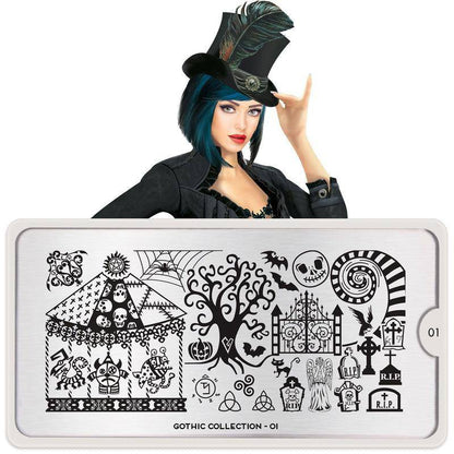 Gothic 01 ✦ Nail Stamping Plate - MoYou London