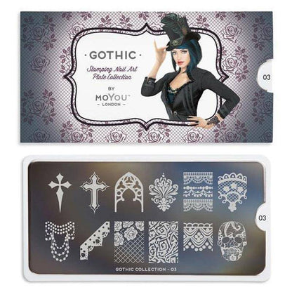 Gothic 03 ✦ Nail Stamping Plate - MoYou London