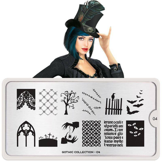 Gothic 04 ✦ Nail Stamping Plate - MoYou London