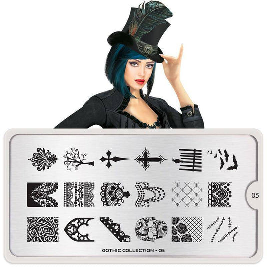 Gothic 05 ✦ Nail Stamping Plate - MoYou London